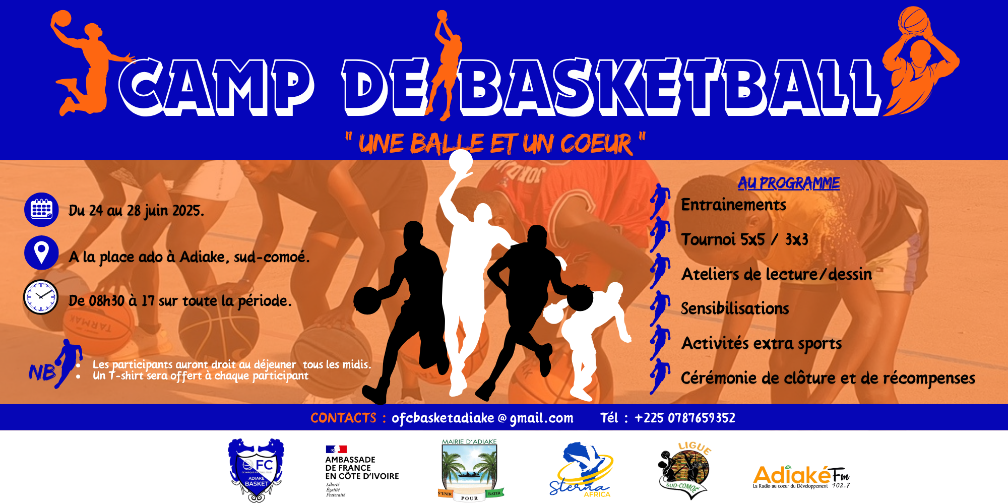 Camp de BASKETBALL "Une Balle et un Coeur"